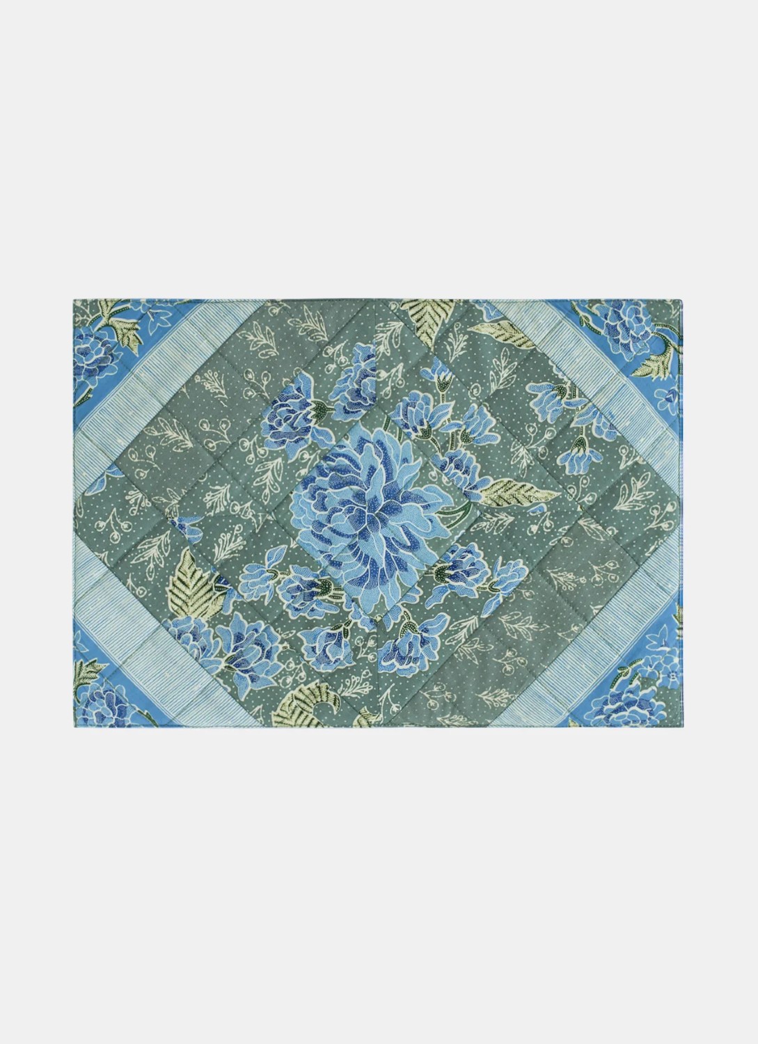 Quilted Placemat – Tumpal Heritage Blue