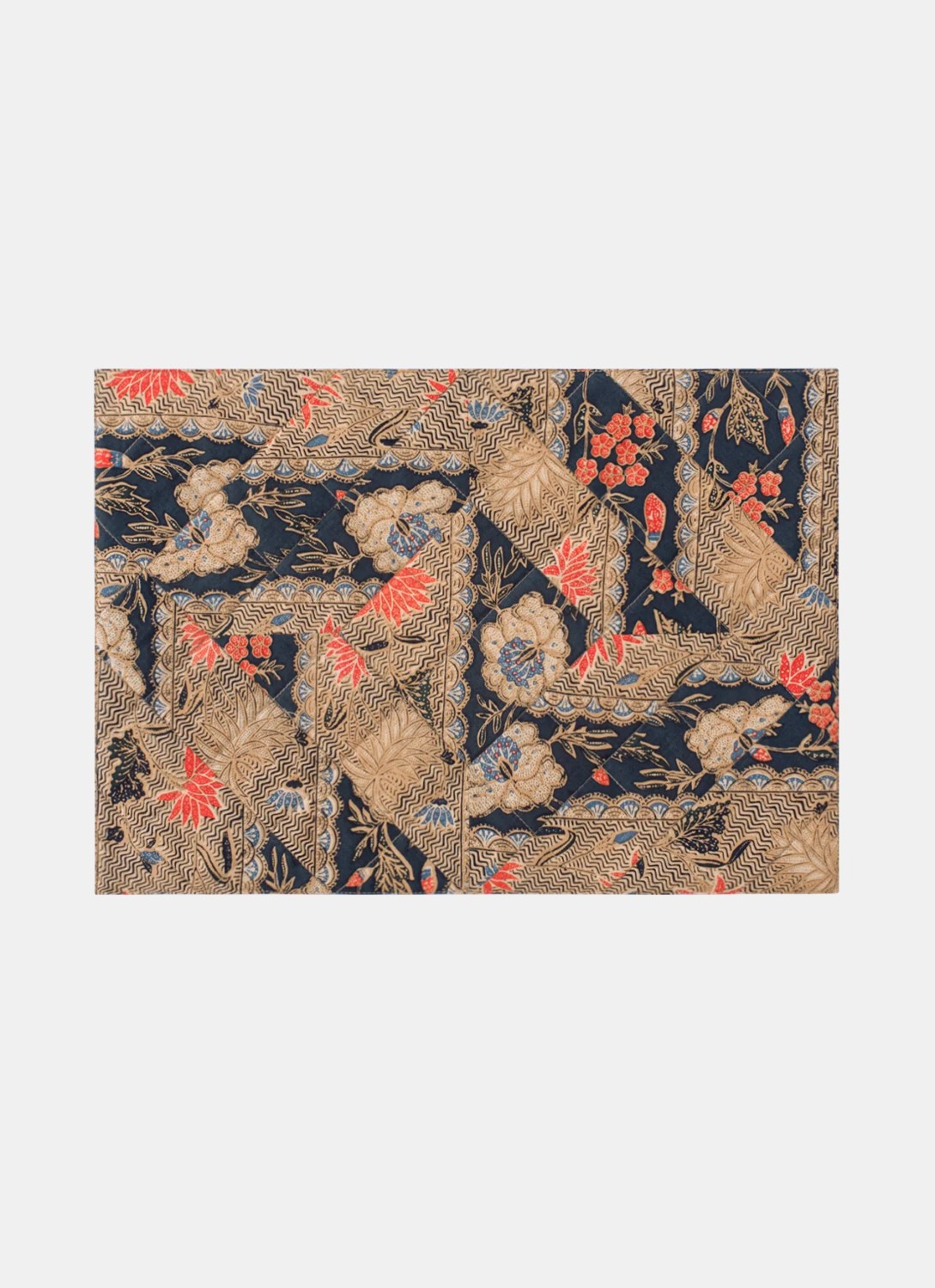 Quilted Placemat – Golden Era Chrysanthemum Pattern